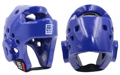  Шлем для таеквондо PU BO-5094-B MOOTO (синий, р-р S-XL)(Фото 1)