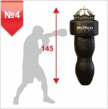 Замовити Боксерский мешок “СИЛУЭТ” №4 РЕМЕННАЯ КОЖА, 55-65 кг (04051203)