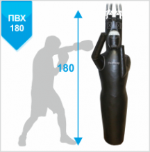 Замовити МАНЕКЕН ДЛЯ БОКСА СИЛУЭТ ПВХ ткань ЛЕВЫЙ-180см, 50-60 кг