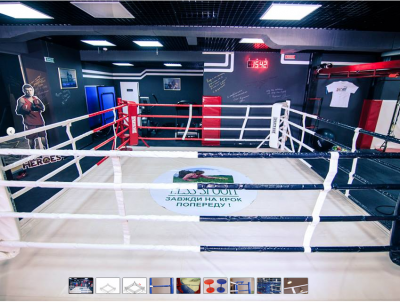  Боксерский ринг напольный тренировочный, ковер 6х6 канаты 5х5 (02020003)(Р¤РѕС‚Рѕ 1)