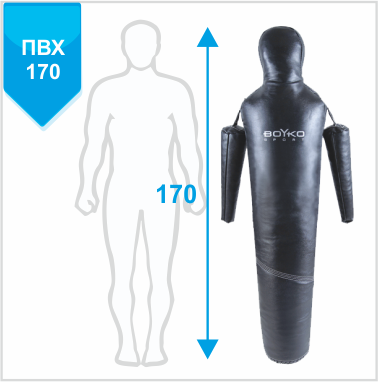  МАНЕКЕНЫ ДЛЯ БОРЬБЫ “РОВНЫЙ” С ПОДВИЖНЫМИ РУКАМИ ПВХ 170, 35-40 кг (11062007)(Р¤РѕС‚Рѕ 1)