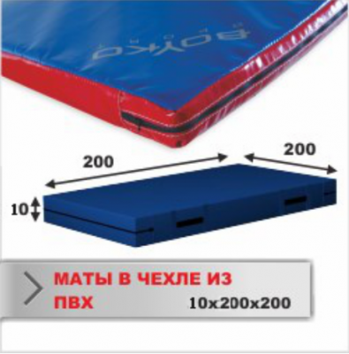 МАТ СПОРТИВНЫЙ в чехле из ткани ПВХ 10х200х200 (13020005)(Р¤РѕС‚Рѕ 1)
