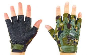 Замовити Перчатки тактические с открытыми пальцами MECHANIX BC-4926-HG(L) (р-р L, камуфляж Woodland)