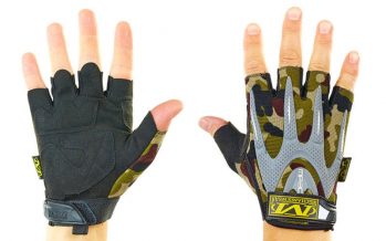 Замовити Перчатки тактические с открытыми пальцами MECHANIX WEAR BC-4673-HG (р-р L-XL, камуфляж Woodland)