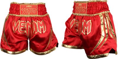 Шорты для тайского бокса Venum Korat Muay Thai - Red Gold (EU-Venum-Korat)(Р¤РѕС‚Рѕ 1)