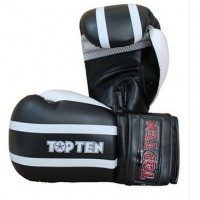 Боксерские перчатки TOP TEN STRIPE MESH BLACK (TTSB)(Р¤РѕС‚Рѕ 1)
