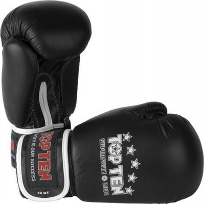 Боксерские перчатки TOP TEN NKII BLACK (TOPNKII )(Р¤РѕС‚Рѕ 1)