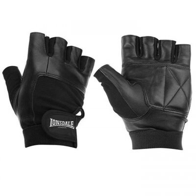 Перчатки для фитнеса Lonsdale Leather Fitness Gloves (761778)(Р¤РѕС‚Рѕ 1)