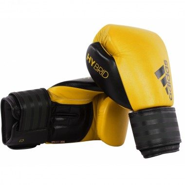 Боксерские перчатки Adidas Hybrid 200. желтый-черный(Р¤РѕС‚Рѕ 1)