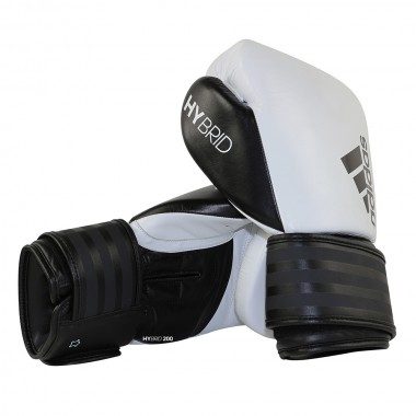 Боксерские перчатки Hybrid 200. Цвет бело-черный(Р¤РѕС‚Рѕ 1)