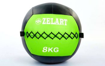 Замовити Мяч медицинский (волбол) WALL BALL FI-5168-8 8кг (PU, наполнитель-метал. гранулы, d-33см, зеленый)