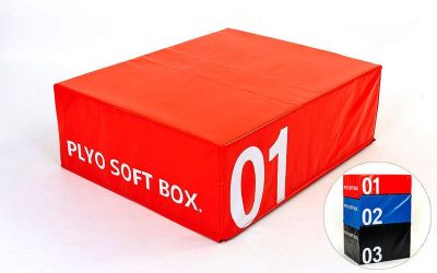Бокс плиометрический мягкий (1шт) FI-5334-1 SOFT PLYOMETRIC BOXES (EPE, PVC,р-р 70х70х30см, красный)(Р¤РѕС‚Рѕ 1)